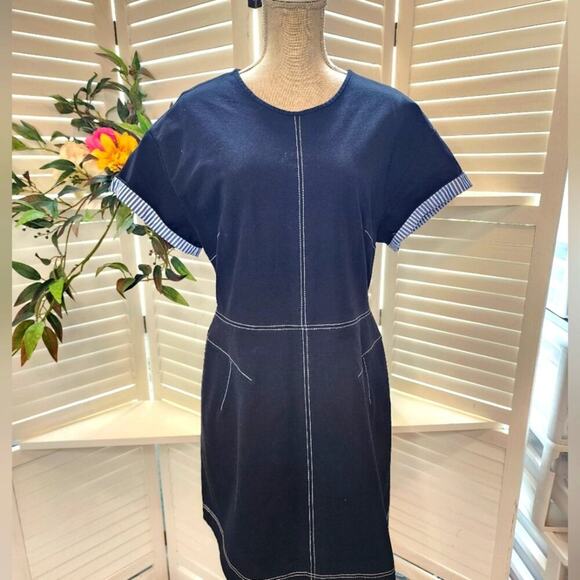 DEREK LAM CROSBY STRETCH TWILL DRESS SIZE 12 - Picture 2 of 8